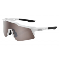 100% | Speedcraft XS Sunglasses Men's in Matte White/HiPER Silver Mirror