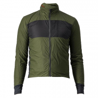 Castelli | Unlimited Puffy Jacket Men's | Size Medium in Light Military Green/Dark Gray/Brilliant Orange