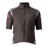 Castelli | Gabba RoS Jersey Men's | Size Small in Charcoal/Pinstripe