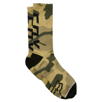 Fox Apparel | Camo CushionED Crew Sock Men's | Size Large/Extra Large in Black Camo
