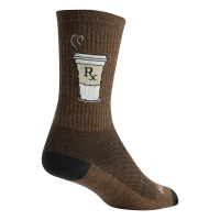 Sock Guy | Wool Addict Socks - 6" Men's | Size Large/Extra Large in Brown