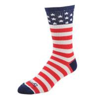Sock Guy | Crew Usa Flag Socks - 6" Men's | Size Small/medium In White