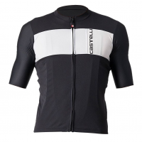 Castelli | Prologo 7 Jersey Men's | Size Extra Small in Ivory/Light Black/Red