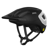 Poc | Axion Race MIPS Helmet Men's | Size Extra Small in Hydrogen White/Uranium Black Matte