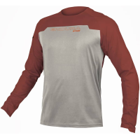 Endura | Mt500 Burner L/s Jersey Men's | Size Small In Brick | Nylon