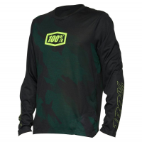 100% | AIRMATIC LE Long Sleeve Jersey Men's | Size Small in Black Camo