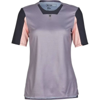 Fox Apparel | W Defend Ss Jersey Women's | Size Large In Stone Grey | Polyester