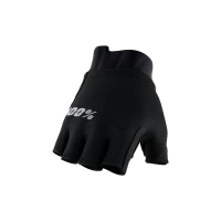 100% | Exceeda Gel Short Finger Gloves Men's | Size Medium in Black