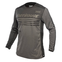 Fasthouse | Mercury Classic Ls Jersey Men's | Size Extra Large In Black Heather/charcoal Heather | 100% Polyester