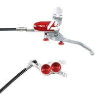 Hope Technology | Tech 4 E4 Disc Brake | Silver/red | R/h