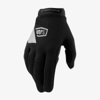 100% | Ridecamp Women's Gloves | Size Medium In Black/charcoal | Nylon