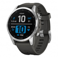Garmin | Fenix 7S Pro Watch Solar, Glass, Silver W/graphite Band