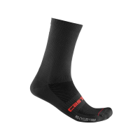 Castelli | Re-Cycle Thermal 18 Sock Men's | Size Small/medium In Black | Polyester