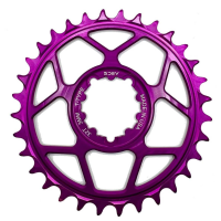 5Dev | T-Type Aluminum Chainring, 3-Bolt | Purple | 32T