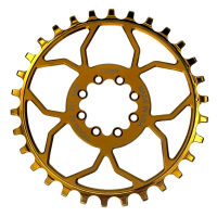 5Dev | 8 Bolt Titanium Chainring - T-Type 1 Bronze, 30T, 3Mm Offset | Aluminum