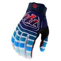 Troy Lee Designs | Youth Air Wavez Glove Men's | Size Large In Waves Navy/red