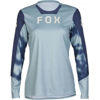 Fox Apparel | Women's Defend Long Sleeve Taunt Jersey | Size Large In Gun Metal | Polyester