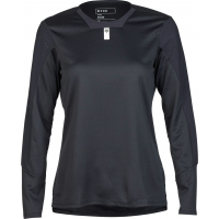 Fox Apparel | Women's Defend Long Sleeve Jersey | Size Extra Large In Black | Polyester