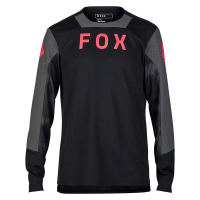 Fox Apparel | Defend Long Sleeve Taunt Jersey Men's | Size Small In Black | Polyester