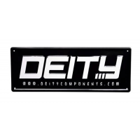 Deity | Aluminum Sign 24X9" - Black And | White | 24X9"