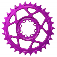 5Dev | 8-Bolt T-Type Aluminum Chainring | Clear | 30T, 8-Bolt , 3Mm Offset