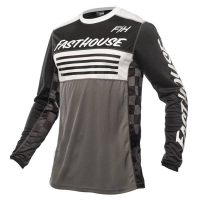 Fasthouse | Grindhouse Omega Jersey Men's | Size Medium In Black/gray | 100% Polyester