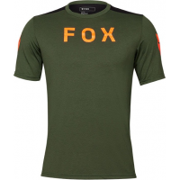 Fox Apparel | Ranger Dr Ss Jersey Aviation Men's | Size Small In Dark Sage | Polyester