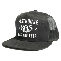 Fasthouse | 805 Gas & Beer Trucker Hat Men's In Black | Polyester