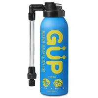 Gup Industries | Gup Kwiki Quick-Fix Sealant And Inflator Hose Top Single, 125Ml Canister, Presta+Shrader Compatible In Blue
