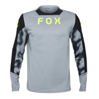 Fox Apparel | Defend Ls Jersey Taunt Men's | Size Medium In Steel Grey | Polyester