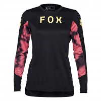 Fox Apparel | W Defend Ls Jersey Taunt Women's | Size Large In Black | Polyester