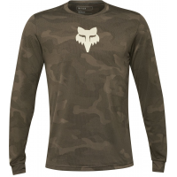 Fox Apparel | Ranger Ls Jersey Moth Men's | Size Small In Dirt | 100% Polyester