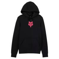 Fox Apparel | W Fox Apparel | Head Fleece Po Women's | Size Medium In Black/pink | Polyester