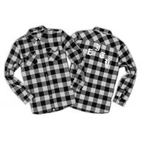 Deity | Nightfall Flannel Men's | Size Small In White | Polyester