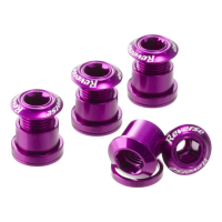 Reverse Components | Reverse Chainring Bolt Set Purple | Aluminum