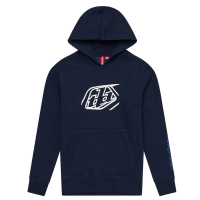 Troy Lee Designs | Youth Pullover Men's | Size Medium In Badge Navy