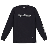 Troy Lee Designs | Skyline Long Sleeve Ride Jersey Men's | Size Extra Large In Signature Black | Polyester