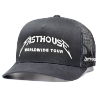 Fasthouse | Tour Hat Oversized Men's | Size Extra Large In Black | Polyester