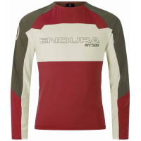 Endura | Mt500 Burner Lite L/s Jersey Men's | Size Medium In Brick | Elastane/nylon/polyester