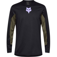 Fox Apparel | Youth Defend Ls Jersey Park Men's | Size Youth Medium In Black