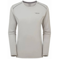 Rab | Force Ls T-Shirt Wmns Women's | Size Extra Small In Dark Pewter