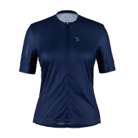 Louis Garneau | Women's Connection Urban Jersey | Size Medium In Dark Navy/sky Blue