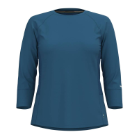 Smartwool | Women's Mountain Bike 3/4 Sleeve Jersey | Size Large In Twilight Blue | Polyester