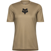 Fox Apparel | Women's Ranger Short Sleeve Jersey Fox Apparel | Head | Size Medium In Sand | Polyester