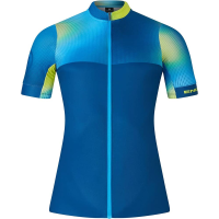 Endura | Bitmap Block Fs260 Print S/s Jersey Men's | Size Medium In Barra Blue | Polyester/elastane