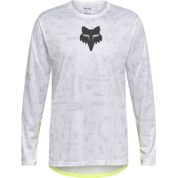 Fox Apparel | Ranger Long Sleeve Jersey Lunar Se Men's | Size Large In White | 100% Cotton