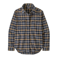 Patagonia | Women's Canyonite Flannel Shirt | Size Extra Large In Orcas Sunken Blue | Spandex/polyester