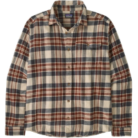 Patagonia | Men's Long-Sleeved Lightweight Fjord Flannel Shirt | Size Large In Paw Smolder Blue | 100% Cotton