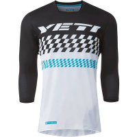 Yeti | Enduro Jersey 3/4 Men's | Size Xx Large In Turq Checker