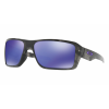 Oakley Double Edge Sunglasses Men's in Matte Black/Dark Grey Lens